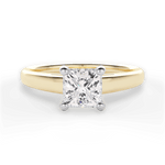 Adriana Princess Cut Lab Grown Diamond 18Kt Yellow Gold Engagement Ring