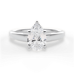 Adriana Pear Cut Lab Grown Diamond 14Kt White Gold Engagement Ring