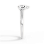 Adriana Pear Cut Lab Grown Diamond 14Kt White Gold Engagement Ring - View 2