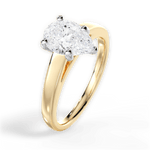 Adriana Pear Cut Lab Grown Diamond 18Kt Yellow Gold Engagement Ring - View 4