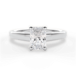Adriana Radiant Cut Lab Grown Diamond Platinum Engagement Ring
