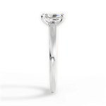 Adriana Radiant Cut Lab Grown Diamond 14Kt White Gold Engagement Ring - View 3