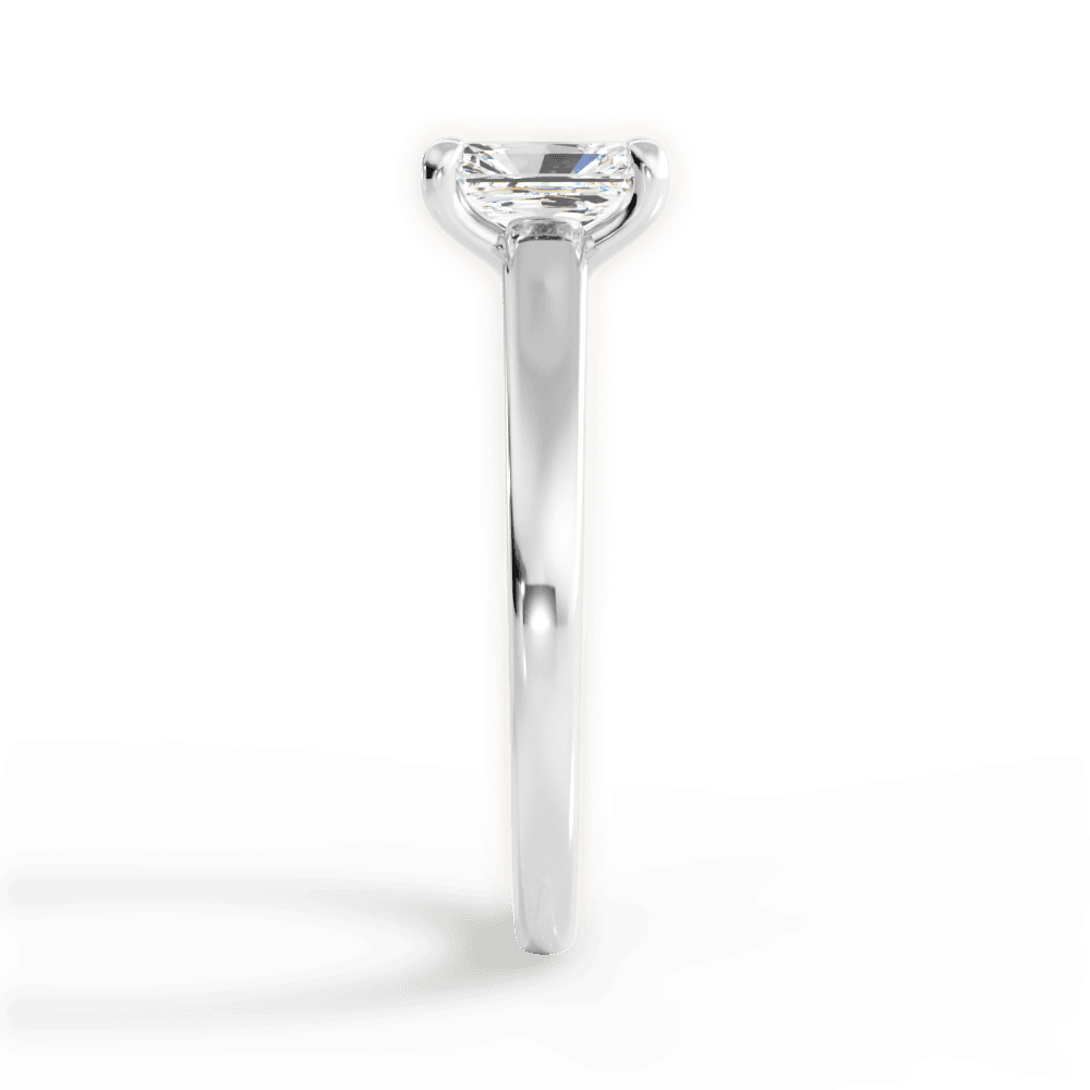 Adriana Radiant Cut Lab Grown Diamond 14Kt White Gold Engagement Ring - View 3