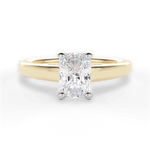 Adriana Radiant Cut Lab Grown Diamond 18Kt Yellow Gold Engagement Ring