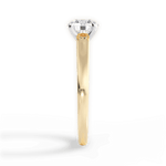 Adriana Round Cut Lab Grown Diamond 18Kt Rose Gold Engagement Ring - View 2