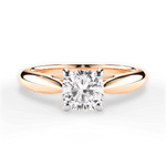 Amy Cushion Cut Lab Grown Diamond 18Kt Rose Gold Engagement Ring