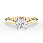 Amy Cushion Cut Lab Grown Diamond 18Kt Yellow Gold Engagement Ring