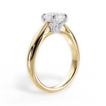 Amy Cushion Cut Lab Grown Diamond 18Kt Yellow Gold Engagement Ring - View 4