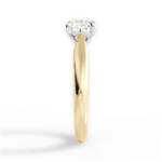 Amy Cushion Cut Lab Grown Diamond 18Kt Yellow Gold Engagement Ring - View 2