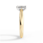 Amy Emerald Cut Lab Grown Diamond 18Kt Yellow Gold Engagement Ring - View 3