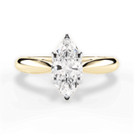 Amy Marquise Cut Lab Grown Diamond 18Kt Yellow Gold Engagement Ring