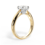 Amy Princess Cut Lab Grown Diamond 18Kt Yellow Gold Engagement Ring - View 4