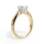 Amy Pear Cut Lab Grown Diamond 18Kt Yellow Gold Engagement Ring - View 3