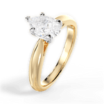 Amy Pear Cut Lab Grown Diamond 18Kt Yellow Gold Engagement Ring - View 4