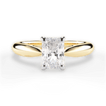 Amy Radiant Cut Lab Grown Diamond 18Kt Yellow Gold Engagement Ring