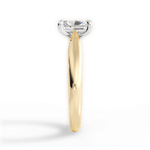 Amy Radiant Cut Lab Grown Diamond 18Kt Yellow Gold Engagement Ring - View 4