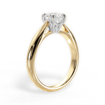 Amy Round Cut Lab Grown Diamond 18Kt Yellow Gold Engagement Ring - View 3