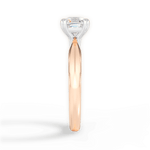 Anastasia Asscher Cut Lab Grown Diamond 18Kt Rose Gold Engagement Ring - View 3