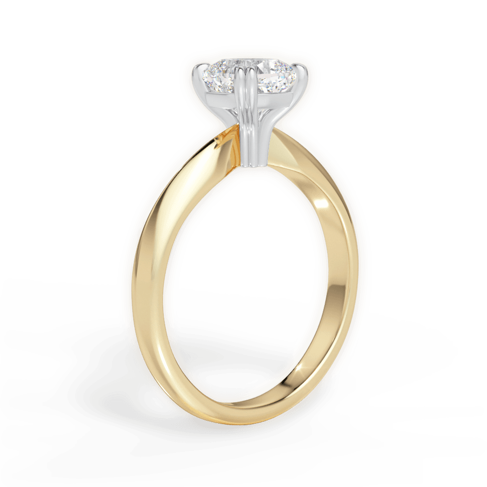 Anastasia Cushion Cut Lab Grown Diamond 18Kt Yellow Gold Engagement Ring - View 2