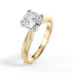 Anastasia Cushion Cut Lab Grown Diamond 18Kt Yellow Gold Engagement Ring - View 3