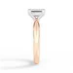 Anastasia Emerald Cut Lab Grown Diamond 18Kt Rose Gold Engagement Ring - View 2