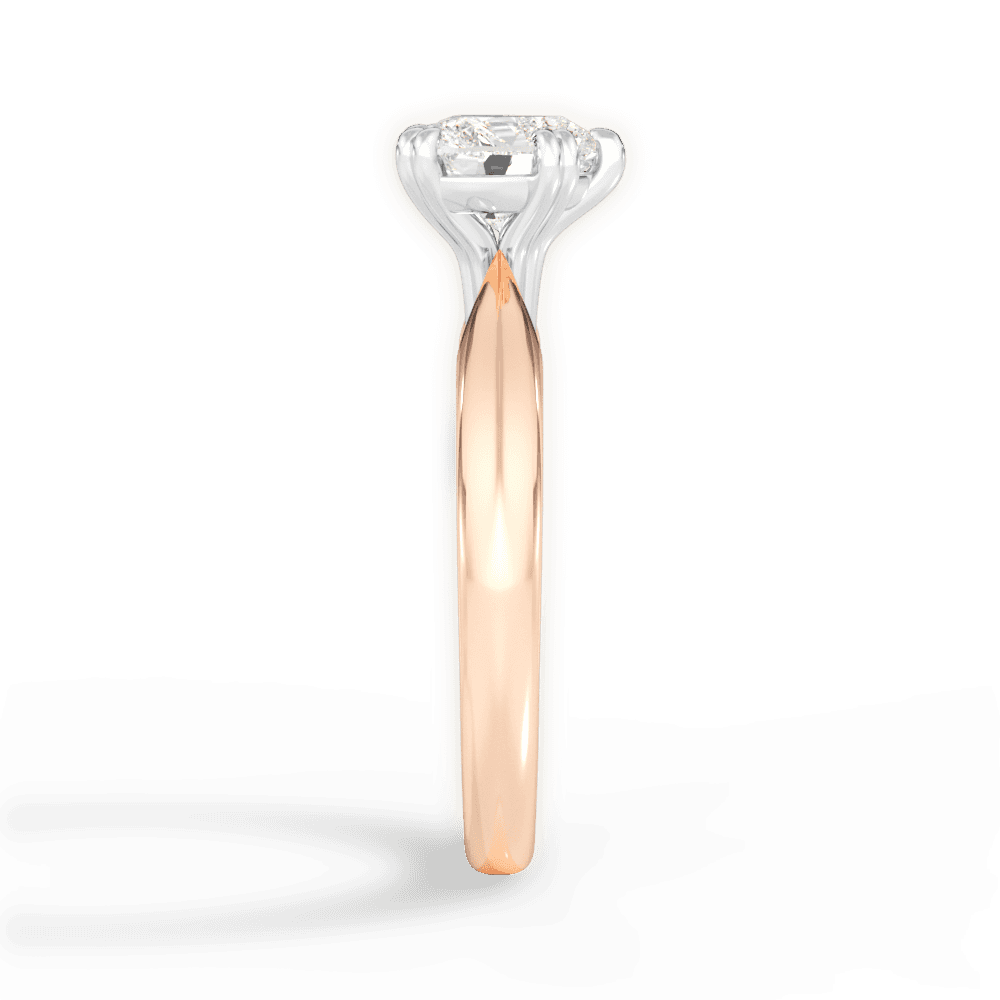 Anastasia Heart Cut Lab Grown Diamond 18Kt Rose Gold Engagement Ring - View 2