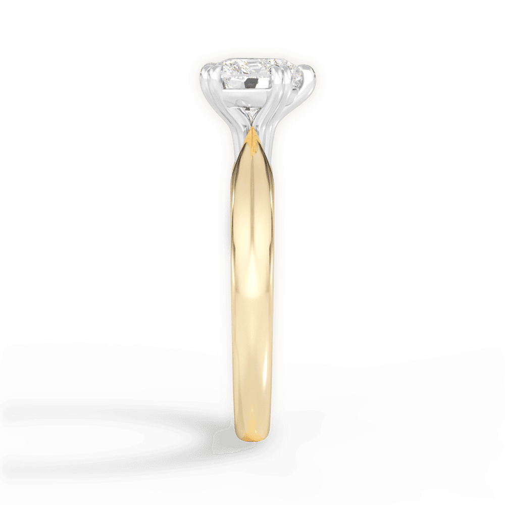 Anastasia Heart Cut Lab Grown Diamond 18Kt Yellow Gold Engagement Ring - View 4