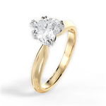 Anastasia Heart Cut Lab Grown Diamond 18Kt Yellow Gold Engagement Ring - View 3