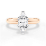 Anastasia Marquise Cut Lab Grown Diamond 18Kt Rose Gold Engagement Ring