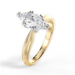 Anastasia Marquise Cut Lab Grown Diamond 18Kt Yellow Gold Engagement Ring - View 4