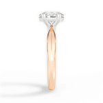 Anastasia Oval Cut Lab Grown Diamond 18Kt Rose Gold Engagement Ring - View 2