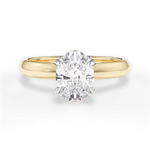 Anastasia Oval Cut Lab Grown Diamond 18Kt Yellow Gold Engagement Ring