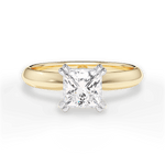 Anastasia Princess Cut Lab Grown Diamond 18Kt Yellow Gold Engagement Ring