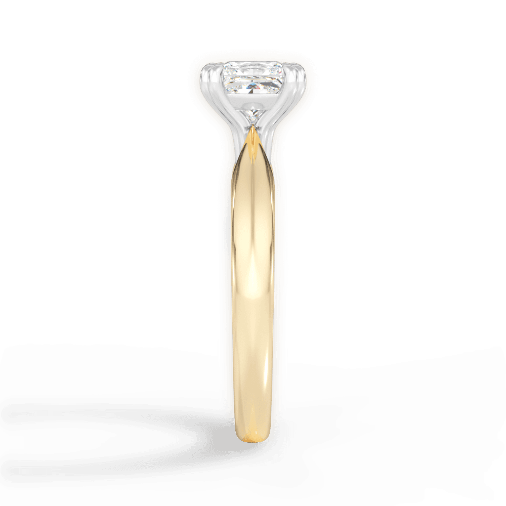 Anastasia Princess Cut Lab Grown Diamond 18Kt Yellow Gold Engagement Ring - View 2