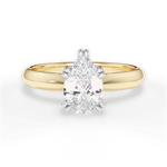 Anastasia Pear Cut Lab Grown Diamond 18Kt Yellow Gold Engagement Ring