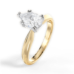 Anastasia Pear Cut Lab Grown Diamond 18Kt Yellow Gold Engagement Ring - View 2