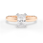 Anastasia Radiant Cut Lab Grown Diamond 18Kt Rose Gold Engagement Ring