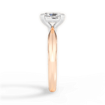 Anastasia Radiant Cut Lab Grown Diamond 18Kt Rose Gold Engagement Ring - View 4