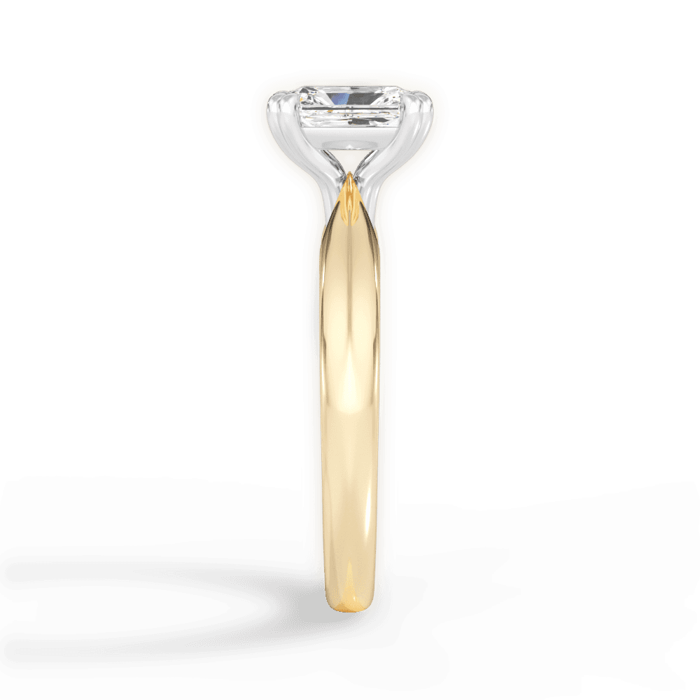 Anastasia Radiant Cut Lab Grown Diamond 18Kt Yellow Gold Engagement Ring - View 2
