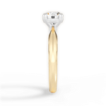 Anastasia Round Cut Lab Grown Diamond 18Kt Yellow Gold Engagement Ring - View 2