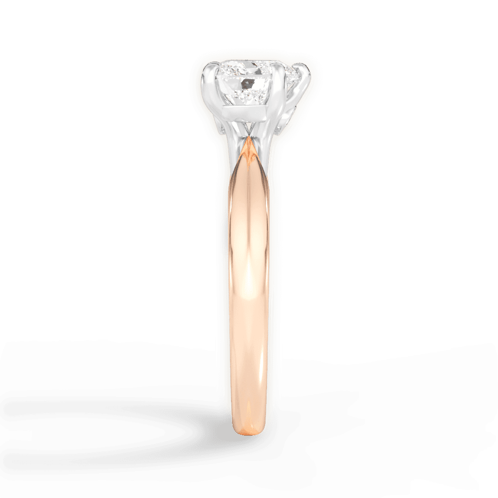Amanda Heart Cut Lab Grown Diamond 18Kt Rose Gold Engagement Ring - View 2
