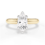 Amanda Marquise Cut Lab Grown Diamond 18Kt Yellow Gold Engagement Ring