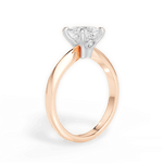 Amanda Princess Cut Lab Grown Diamond 18Kt Rose Gold Engagement Ring - View 2