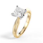 Amanda Princess Cut Lab Grown Diamond 18Kt Yellow Gold Engagement Ring - View 3