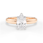 Amanda Pear Cut Lab Grown Diamond 18Kt Rose Gold Engagement Ring