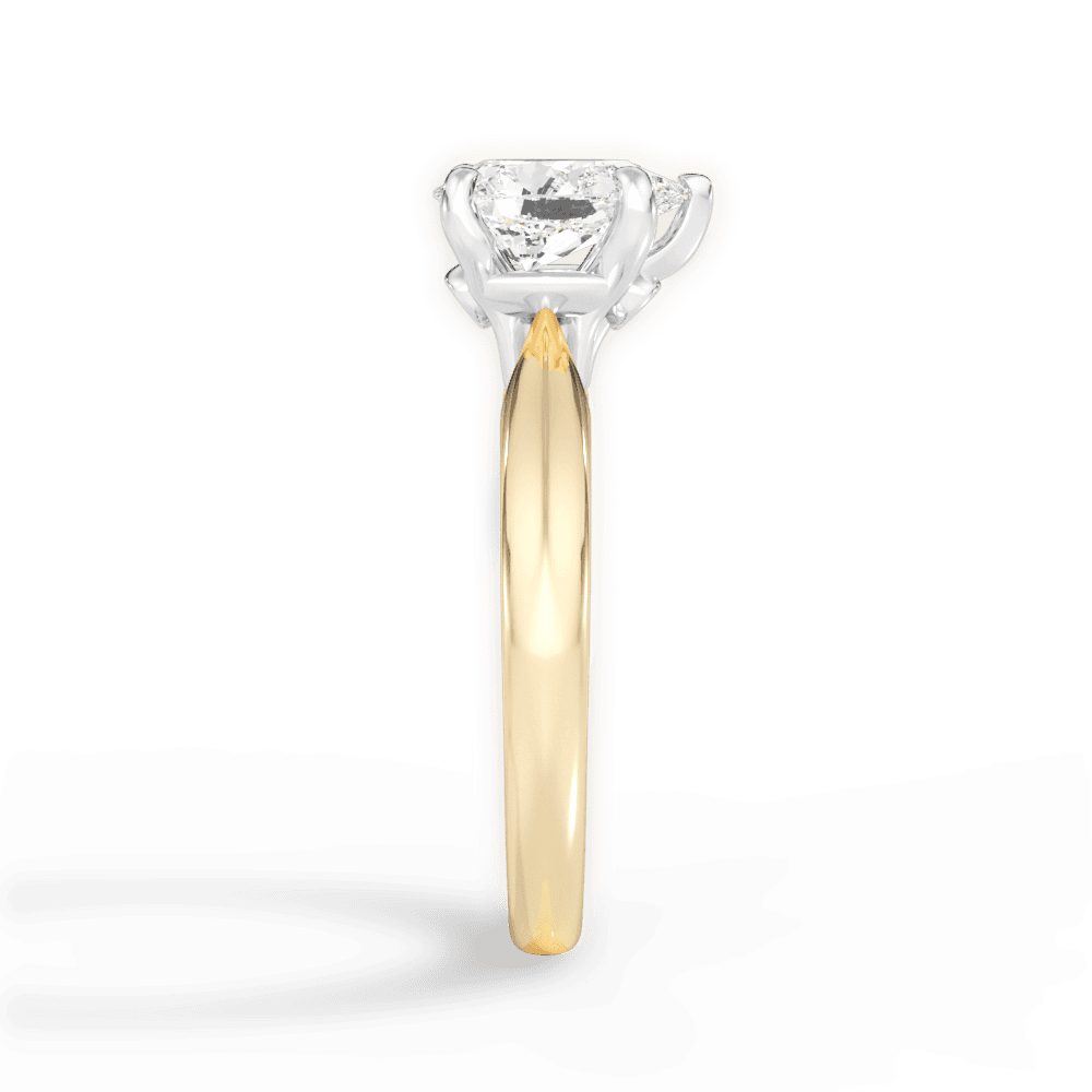 Amanda Pear Cut Lab Grown Diamond 18Kt Yellow Gold Engagement Ring - View 2