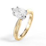 Amanda Pear Cut Lab Grown Diamond 18Kt Yellow Gold Engagement Ring - View 4