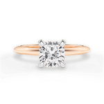 Alicia Cushion Cut Lab Grown Diamond 18Kt Rose Gold Engagement Ring