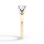 Alicia Cushion Cut Lab Grown Diamond 18Kt Yellow Gold Engagement Ring - View 4