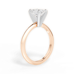 Alicia Emerald Cut Lab Grown Diamond 18Kt Rose Gold Engagement Ring - View 4